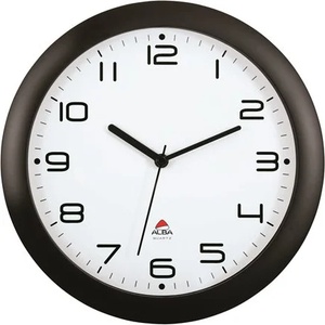 Alba Стенен часовник, 30 cm, ALBA "Hornew", черен HORNEW N (HORNEW N)