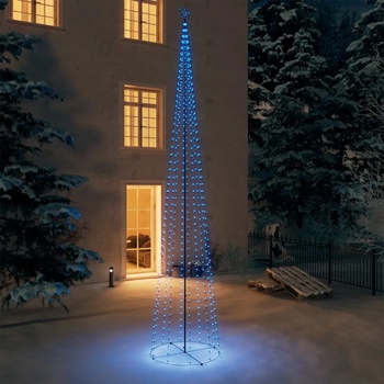 Image 1 of vidaXL Коледна елха конус, 752 сини LED, декорация, 160x500 см (328725)