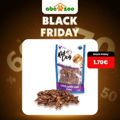 KidDog Jahňacie lupienky s treskou 80 g