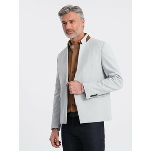 Ombre Clothing Мъжко яке в цвят тен със стояща яка Ombre Clothing Ombre Clothing | Siv | МЪЖЕ | S