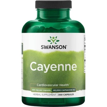 Swanson Cayenne Kajenský pepř 450 mg 300 kapslí
