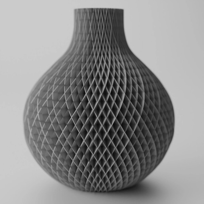 Váza Diamond Farba produktu: Šedá, Výška vázy: XXL-320mm