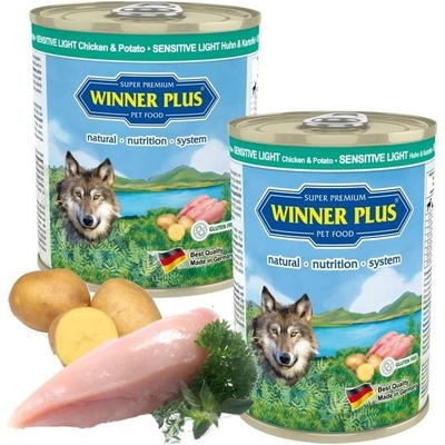 Winner Plus Sensitive Libové Kuřecí maso s bramborem bez lepku 3 x 400 g