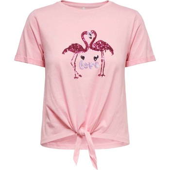 ONLY Тениска onldora s/s knot fold-up top jrs