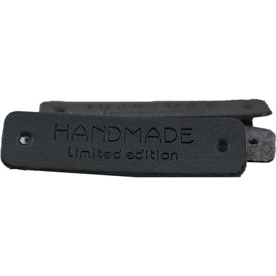 Pro Háčkování Hand Made koženková cedulka černá Limited edition – Zboží Dáma