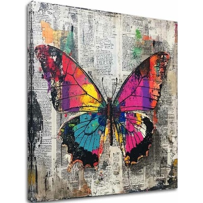 Obraz Abstraktný Motýľ - Prémiová Tlač - 100x100 cm