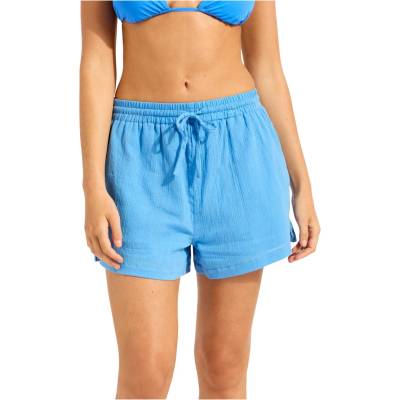 Seafolly Дамски къси панталони Seafolly Crinkle Short Shorts - Sapphire - размер XL (112-4375-0115)