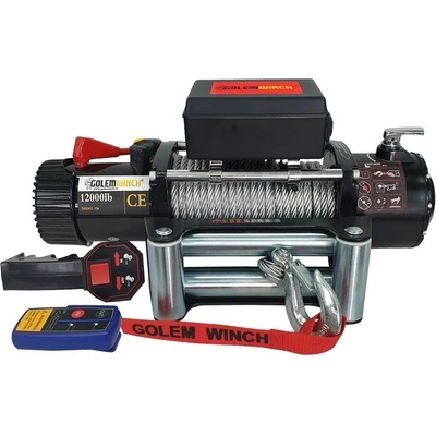 Elektrický naviják Golemwinch 12000 12V, 5,4 t, pro větší offroad, odtah - Golemtech