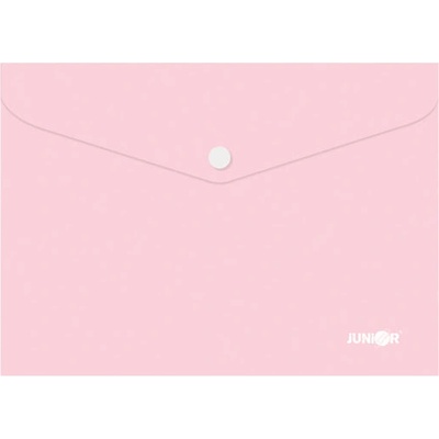 Папка джоб с копче Junior А5 Pastel Розов (1303418-05-4673P)