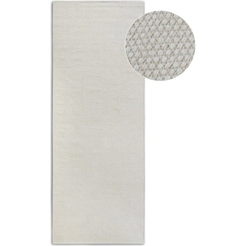 Elle Decoration Кремава ръчно изработена пътека със смес от вълна 80x200 cm Pradesh Natural White - Elle Decoration (106052-80x200)