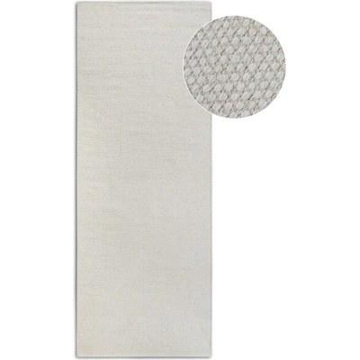 Elle Decoration Кремава ръчно изработена пътека със смес от вълна 80x200 cm Pradesh Natural White - Elle Decoration (106052-80x200)