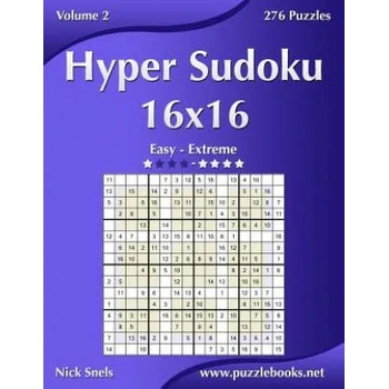 Hyper Sudoku 16x16 - Easy to Extreme - Volume 2 - 276 Puzzles