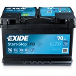 Test Exide Start-Stop EFB 12V 70Ah 720A EL700 Recenzia Exide Start-Stop EFB 12V 70Ah 720A EL700