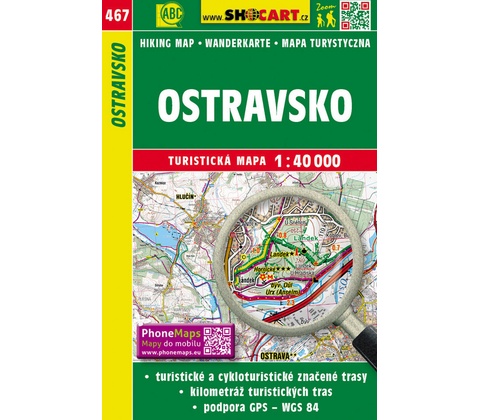 Turistická mapa Ostravsko