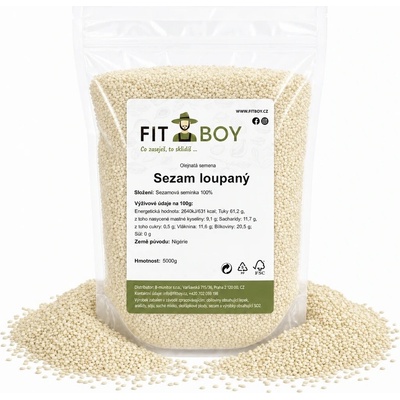 FITBOY Sezam loupaný 5000 g