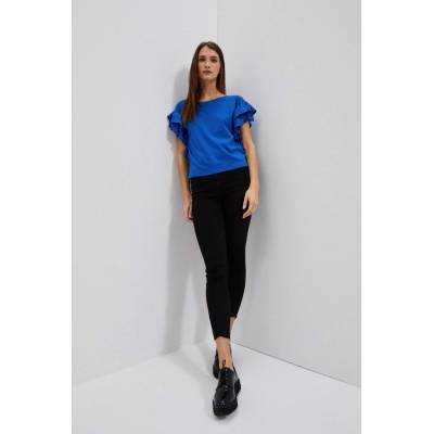 Slim fit džíny s roztřepenými nohavicemi