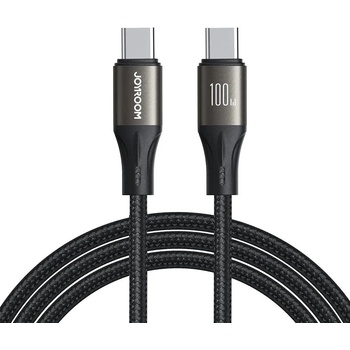 JOYROOM Кабел Joyroom Light-Speed Series SA25-CC5, 100W, USB-C към USB-C, 1.2m, черен (SA25-CC5)