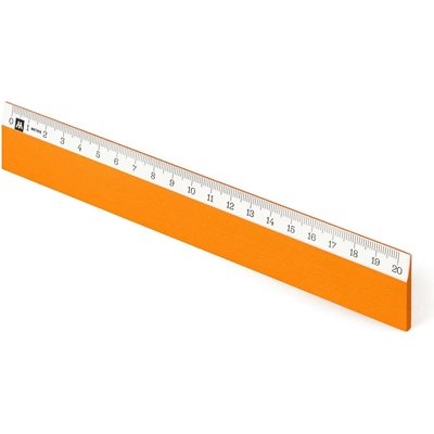 Metrie Scholar-W20HO Dřevěné pravítko světleoranžové 20 cm