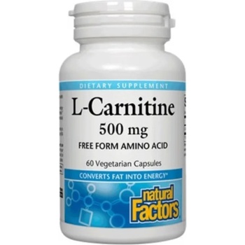Natural Factors L-Carnitine, 500 mg, 60 капсули, Natural Factors (2801 NF)