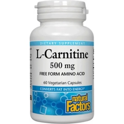 Natural Factors L-Carnitine, 500 mg, 60 капсули, Natural Factors (2801 NF)