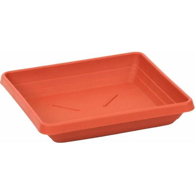 Plastia miska čtyřhranná Lotos - terakota 16x16 (13,5 x 13,5 cm)