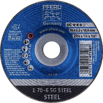 Pferd E 70-6 Brúsny kotúč lomený 70 x 10 mm 62207626 10 ks