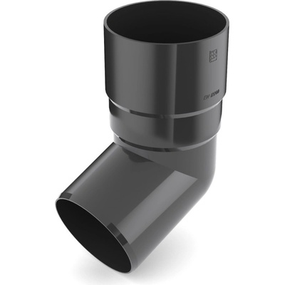 Bryza Plastové koleno 67° Ø 90 mm RAL 7021 antracit