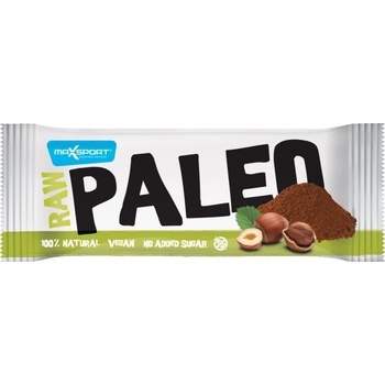Max Sport Raw Paleo tyčinka bez pridaného cukru príchuť Cacao & Hazelnut 50 g