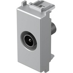 TEM Розетка TV индивидуална 0db 1M, цвят Сребро мат, Modul - KM10ES (KM10ES)