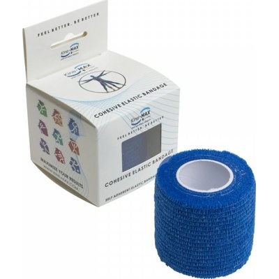 Kine-MAX Cohesive Elastic Bandage - 5 cm x 4,5 m - Modrá