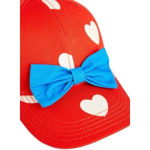Mini Rodini Детска памучна шапка с козирка Hearts (2426510442)