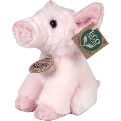 Rappa Плюшена играчка Rappa Еко приятели - Прасенце, седящо, 16 cm (220072)