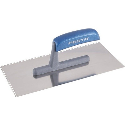 Hladítko FESTA nerez dřevěná rukojeť 280x130mm zub e4