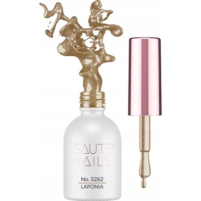 SAUTE NAILS Hybridný lak S262 LAPONIA 8ml GLITROVÝ/BROKÁTOVÝ