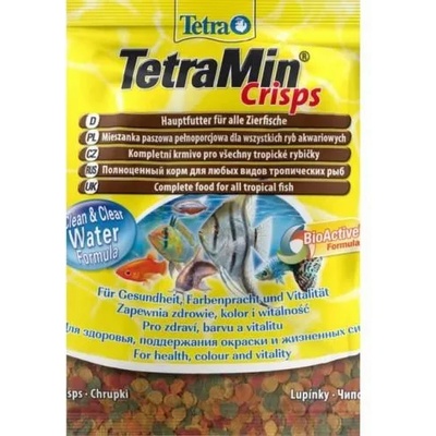 TETRA TetraMin Crisps (Тетрамин Криспс) основна храна за всички видове декоративни рибки на хрупкави дискчета