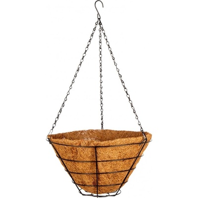 PALISAD Кашпа, висяща, с кокосова кошница, конус, диаметър 35 см// Palisad