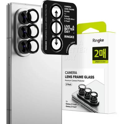 RINGKE Защита за камера ringke camera frame, 2 броя, galaxy z fold 7 / 8 ultra, черна (8800380460638)