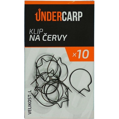 UnderCarp Klip na červy 10 ks L