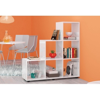 Голд - Аполо Етажерка Аполо 3 бял гланц