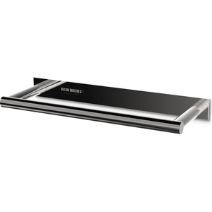 DECOR WALTHER Закачалка на релса за кърпи Mikado Frame с PVD покритие 21 см черен хром (0523758)