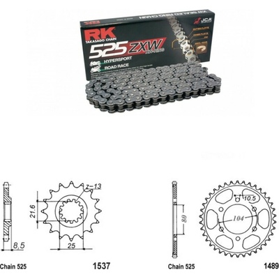 RK Racing Chain Řetězová sada Kawasaki Z 900 RS 18-22 – Zbozi.Blesk.cz