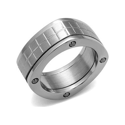 Šperky4U Pánský ocelový Prsten OPR1595-60