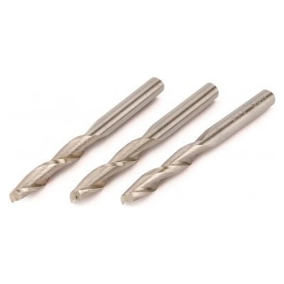 Sada stopkových fréz, 3 díly, EXTOL CRAFT 3 ks, průměr 6,35 mm, 10000-30000 rpm, balení 1 sada