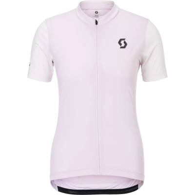 Scott Дамска фланелка с къс ръкав за колоездене Scott Women's Jersey Endurance S/S Cycling jersey - Bliss Pink / Cotton White (156-2863-0113)