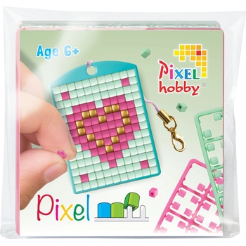 Pixelhobby Мозайка с пиксели Pixelhobby, Ключодържател - Сърце (23123)