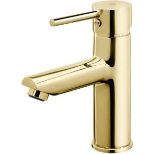 FDesign Едноръкохватков смесител за умивалник FDesign Flusso, златист цвят (FD1-FLS-2-55)