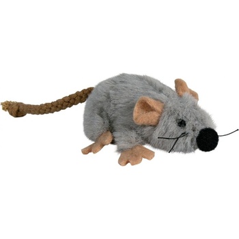 Trixie Plyšová myška šedá s catnipem 7 cm