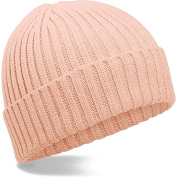 Beechfield dětská pletená bio čepice B 341B broskvová