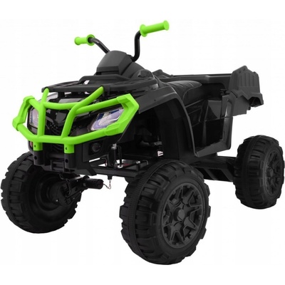 Joko Veľká Elektrická štvorkolka 4x4 XL ATV diaľkové ovládanie kožené sedadlo penové kolesá rádio USB čierna