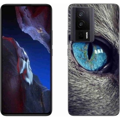 Pouzdro mmCase Gelové Xiaomi Poco F5 Pro - modré kočičí oko